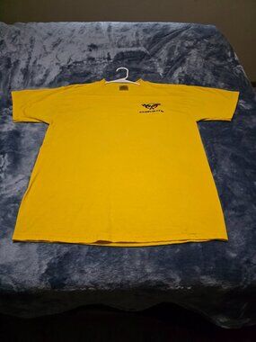 Jerzees Men's L Embroidered C5 Corvette T-Shirt Short sleeve Yellow